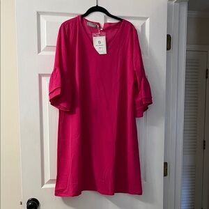 Elegant Pink Midi Dress